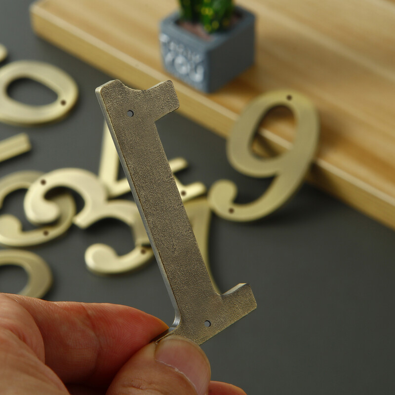 1 бр. 3-инчови метални номера на къщи с винтове M2, номера на пощенски кутии от твърда цинкова сплав 3D номера на адреси за апартамент извън къщата