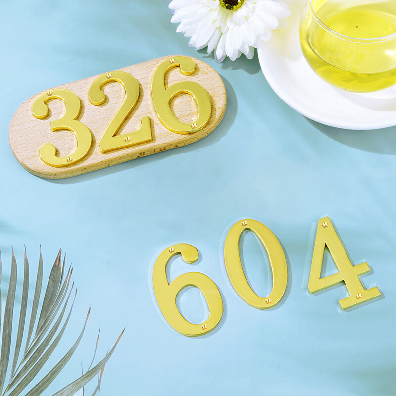 1 бр. 3-инчови метални номера на къщи с винтове M2, номера на пощенски кутии от твърда цинкова сплав 3D номера на адреси за апартамент извън къщата