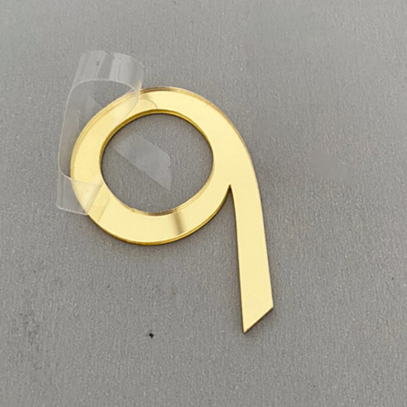 1 бр. 3D табела с цифри на вратата Самозалепващи се стикери с номера Стикер за дома на хотела Адрес Табела за врата Къща Табела Покритие Цифри на портата