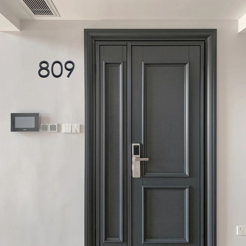 3D 10 см номер на адрес, цифри, табела с цифри, стикер за табела за врата Семеен хотел, апартамент, домашна улица