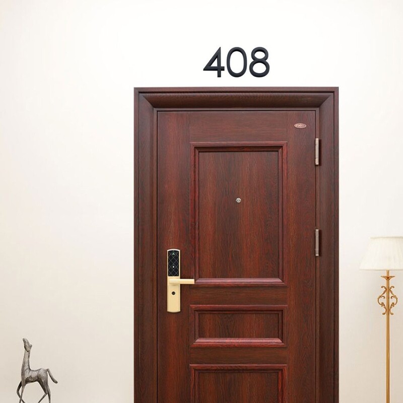 3D 10 см номер на адрес, цифри, табела с цифри, стикер за табела за врата Семеен хотел, апартамент, домашна улица