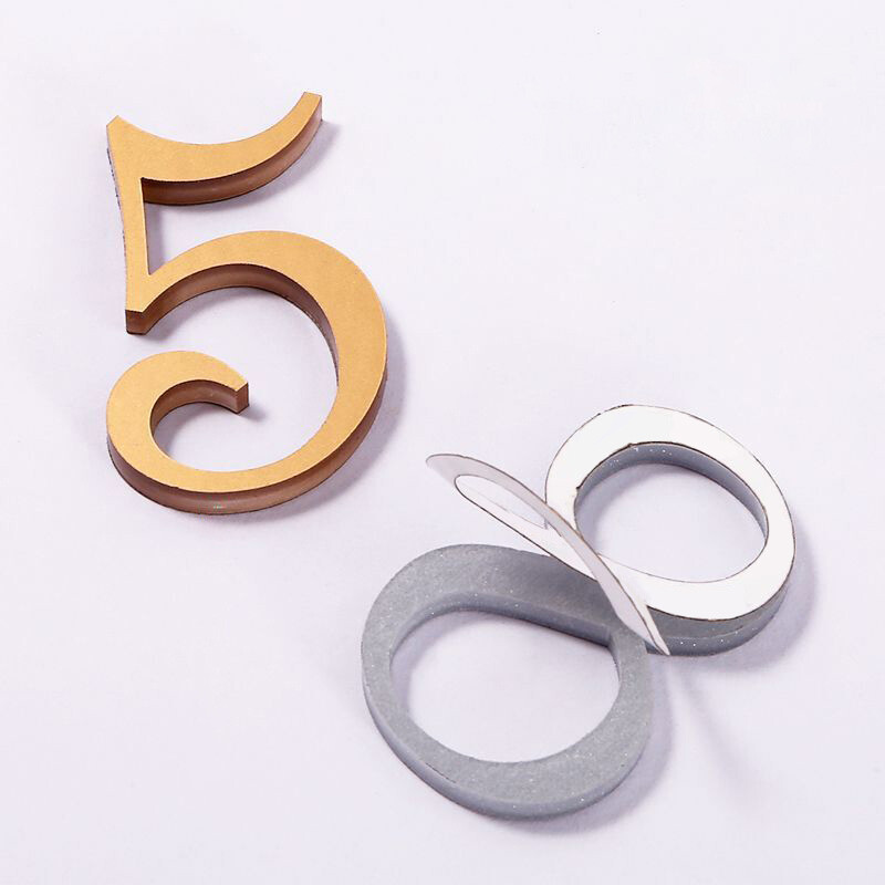 7 см самозалепваща се акрилна цифрова табела с номер на вратите на хотела за табела с табелка за хотелска стая Адрес на къщата Пощенска кутия Знак Номер на врата