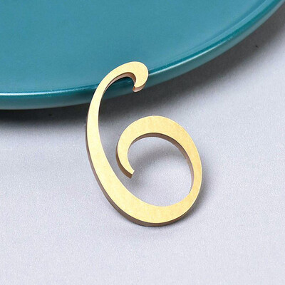 Акрилен номер на къща Външни златисто сребърни самозалепващи се букви Номера на вратите на апартамента Стикери Табела Пощенска кутия Адресен знак #0-9