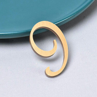 Акрилен номер на къща Външни златисто сребърни самозалепващи се букви Номера на вратите на апартамента Стикери Табела Пощенска кутия Адресен знак #0-9