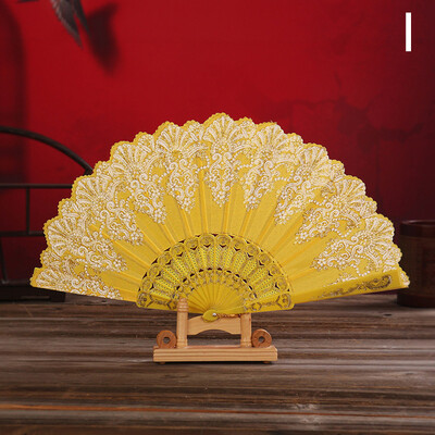 Винтидж сгъваем вентилатор Испански китайски танц Косплей Ръчни вентилатори Арт Занаяти Декорация на дома Сувенири за сватбено парти Подаръци