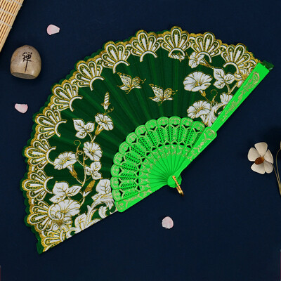 1 бр. Японски ветрила за гейша Сгъваеми ветрила с отпечатан модел Преносими ръчни бамбукови ветрила Японски ретро