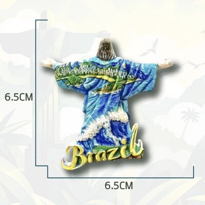 Южна Америка, Бразилия, смола, 3D магнити за хладилник, туристически сувенир, стикер за хладилник, ръкоделие, подарък, декорация, артикули