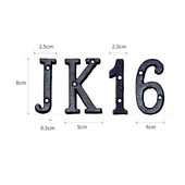 Метални букви, цифри, чугунена декорация, табела за къща, табла за врата Направи си сам, кафене, стена, красива патинирана надпис, поддръжка, дропшиппинг