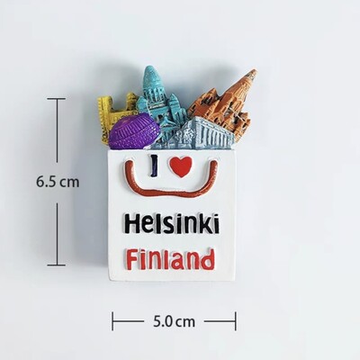 Европа Финландия 3D магнити за хладилник Туристически сувенири Магнити за хладилник Колекция стикери Занаятчийски предмети за декорация
