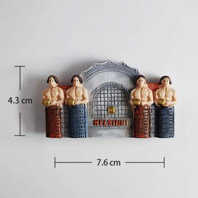 Европа Финландия 3D магнити за хладилник Туристически сувенири Магнити за хладилник Колекция стикери Занаятчийски предмети за декорация
