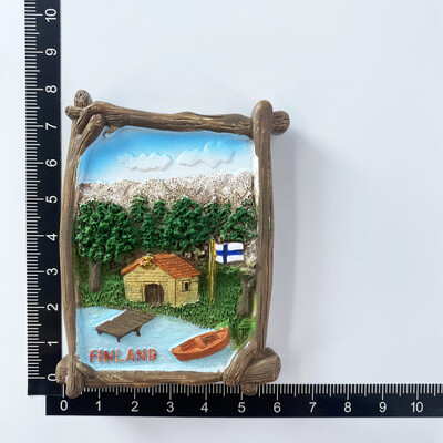 Европа Финландия 3D магнити за хладилник Туристически сувенири Магнити за хладилник Колекция стикери Занаятчийски предмети за декорация