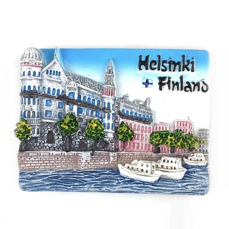 Европа Финландия 3D магнити за хладилник Туристически сувенири Магнити за хладилник Колекция стикери Занаятчийски предмети за декорация