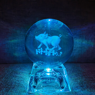 LED krištolo rutulys 3D saulės sistemos planetos krištolinis rutulys stiklo rutulys namų dekoravimas Valentino dienos dovanų papuošalas