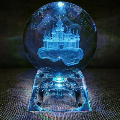 LED krištolo rutulys 3D saulės sistemos planetos krištolinis rutulys stiklo rutulys namų dekoravimas Valentino dienos dovanų papuošalas