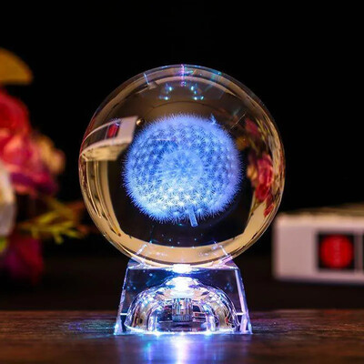 LED krištolo rutulys 3D saulės sistemos planetos krištolinis rutulys stiklo rutulys namų dekoravimas Valentino dienos dovanų papuošalas