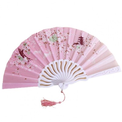 Издръжлив сгъваем вентилатор Различни стилове Мултифункционален ръчен вентилатор Лесен за хващане плат Оксфорд Ръчен вентилатор в китайски стил Домашни консумативи