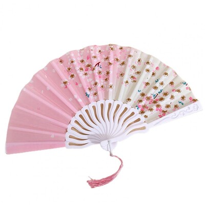 Издръжлив сгъваем вентилатор Различни стилове Мултифункционален ръчен вентилатор Лесен за хващане плат Оксфорд Ръчен вентилатор в китайски стил Домашни консумативи