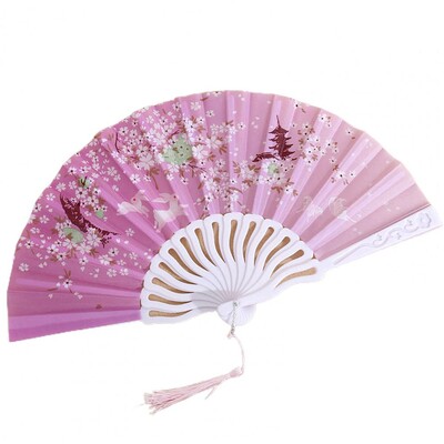 Издръжлив сгъваем вентилатор Различни стилове Мултифункционален ръчен вентилатор Лесен за хващане плат Оксфорд Ръчен вентилатор в китайски стил Домашни консумативи