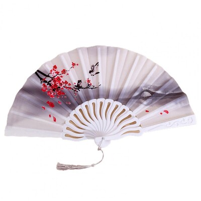 Издръжлив сгъваем вентилатор Различни стилове Мултифункционален ръчен вентилатор Лесен за хващане плат Оксфорд Ръчен вентилатор в китайски стил Домашни консумативи