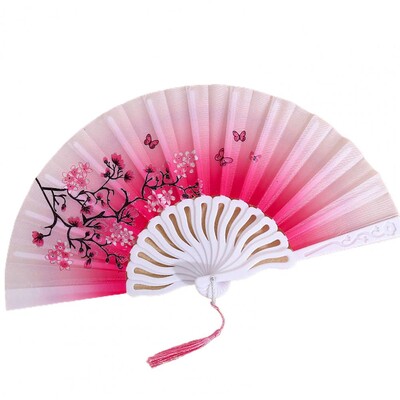 Издръжлив сгъваем вентилатор Различни стилове Мултифункционален ръчен вентилатор Лесен за хващане плат Оксфорд Ръчен вентилатор в китайски стил Домашни консумативи