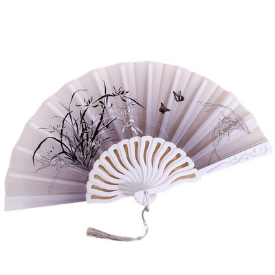 Издръжлив сгъваем вентилатор Различни стилове Мултифункционален ръчен вентилатор Лесен за хващане плат Оксфорд Ръчен вентилатор в китайски стил Домашни консумативи
