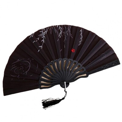 Издръжлив сгъваем вентилатор Различни стилове Мултифункционален ръчен вентилатор Лесен за хващане плат Оксфорд Ръчен вентилатор в китайски стил Домашни консумативи