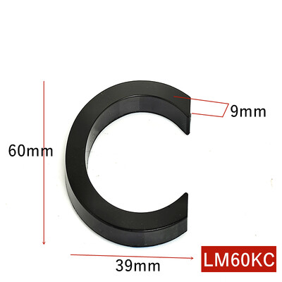 5.8CM 3D черна табела с номер на вратата на къщата Домашен номер Улица Номер на пощенска кутия Стикери Числа Плоски номер Номер на хотел Външна врата