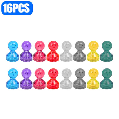 Цветен магнит Булачка Силна неодимова магнитна палец Стикер за хладилник Кухня Домашен офис Магнит Конус Буталки