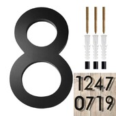 Модерни номера на адреси Номера на пощенски кутии Акрил против ръжда Модни 3D номера Плаващи черни номера на адреси за стени Улици