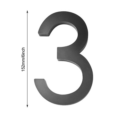 Модерни номера на адреси Номера на пощенски кутии Акрил против ръжда Модни 3D номера Плаващи черни номера на адреси за стени Улици