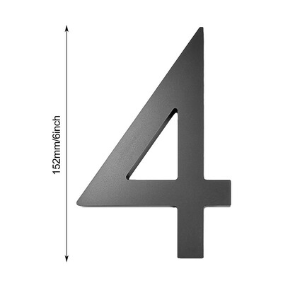 Модерни номера на адреси Номера на пощенски кутии Акрил против ръжда Модни 3D номера Плаващи черни номера на адреси за стени Улици