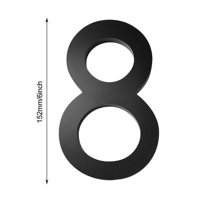 Модерни номера на адреси Номера на пощенски кутии Акрил против ръжда Модни 3D номера Плаващи черни номера на адреси за стени Улици