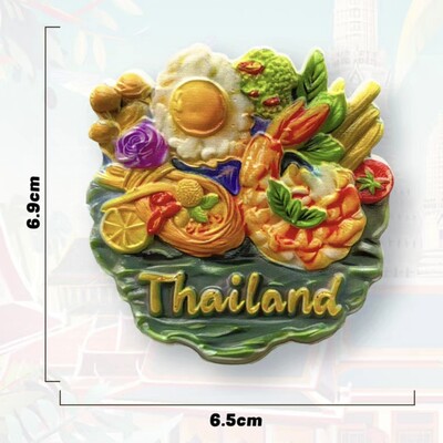 Азия, Тайланд, смола, 3D магнити за хладилник, туристически сувенир, стикер за хладилник, ръкоделие, подарък, декорация