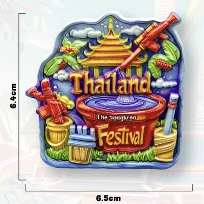Азия, Тайланд, смола, 3D магнити за хладилник, туристически сувенир, стикер за хладилник, ръкоделие, подарък, декорация