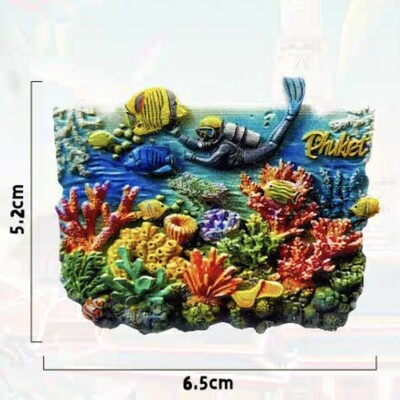 Азия, Тайланд, смола, 3D магнити за хладилник, туристически сувенир, стикер за хладилник, ръкоделие, подарък, декорация