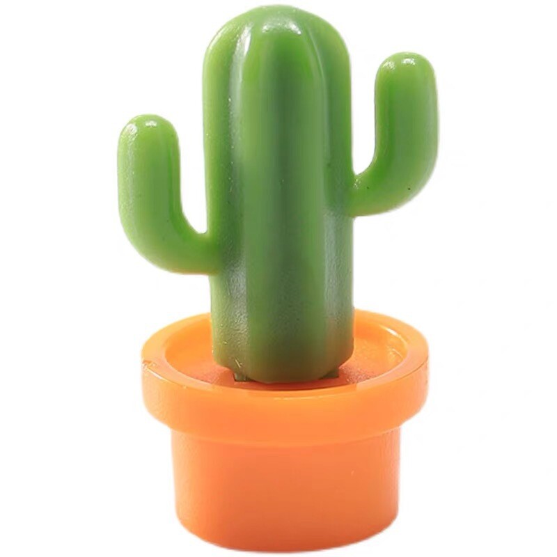 6 бр. Сладко 3D сукулентно растение Стикер за съобщение с магнит за хладилник за кухненски магнити за хладилник Бутон Кактус Домашен декор