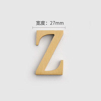 MFYS плътна месингова английска азбука Декорация на дома Букви и цифри за номер на къща Лепило за стена Хотелски апартамент Плочи за врати