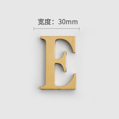 MFYS плътна месингова английска азбука Декорация на дома Букви и цифри за номер на къща Лепило за стена Хотелски апартамент Плочи за врати