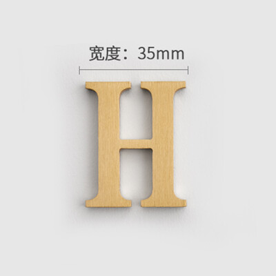 MFYS плътна месингова английска азбука Декорация на дома Букви и цифри за номер на къща Лепило за стена Хотелски апартамент Плочи за врати