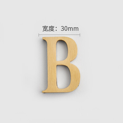 MFYS плътна месингова английска азбука Декорация на дома Букви и цифри за номер на къща Лепило за стена Хотелски апартамент Плочи за врати