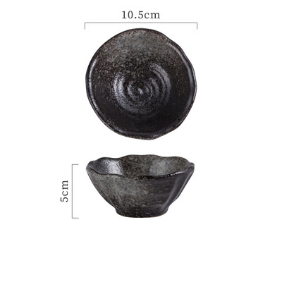 Японски домакински керамичен съд за подправки Творчески ръчно рисуван съд със соев сос и оцет Ястие с плодови закуски