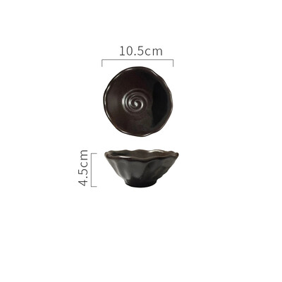 Японски домакински керамичен съд за подправки Творчески ръчно рисуван съд със соев сос и оцет Ястие с плодови закуски