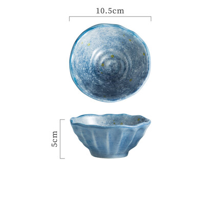 Японски домакински керамичен съд за подправки Творчески ръчно рисуван съд със соев сос и оцет Ястие с плодови закуски