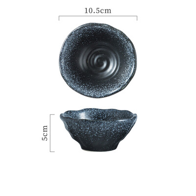Японски домакински керамичен съд за подправки Творчески ръчно рисуван съд със соев сос и оцет Ястие с плодови закуски