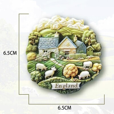 Европа Обединено кралство Англия BigBen Stonehenge Resin 3D магнити за хладилник Туризъм Сувенир Стикер за хладилник Занаятчийски подарък