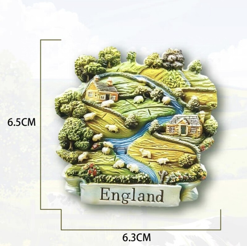 Европа Обединено кралство Англия BigBen Stonehenge Resin 3D магнити за хладилник Туризъм Сувенир Стикер за хладилник Занаятчийски подарък