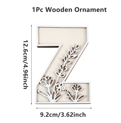 1kom AZ drvena abeceda izrezbareni ukrasi Dekorativni stolni zid VOLIM TE Ručno rezbarenje slova u drvetu DIY Rukotvorine Dekoracija doma 