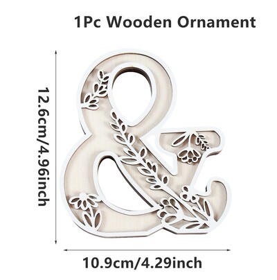 1kom AZ drvena abeceda izrezbareni ukrasi Dekorativni stolni zid VOLIM TE Ručno rezbarenje slova u drvetu DIY Rukotvorine Dekoracija doma 