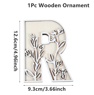 1kom AZ drvena abeceda izrezbareni ukrasi Dekorativni stolni zid VOLIM TE Ručno rezbarenje slova u drvetu DIY Rukotvorine Dekoracija doma 