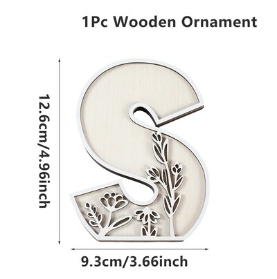 1kom AZ drvena abeceda izrezbareni ukrasi Dekorativni stolni zid VOLIM TE Ručno rezbarenje slova u drvetu DIY Rukotvorine Dekoracija doma 